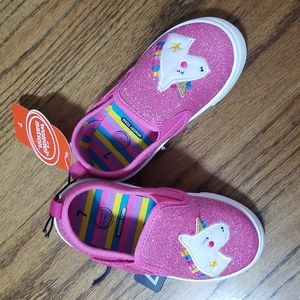 Wonder Nation Unicorn Slip On Size 7 Girls Shoes